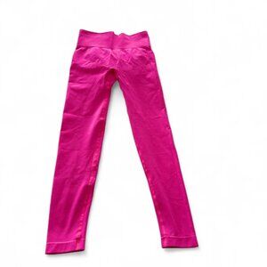 Pink high-waisted leggings S